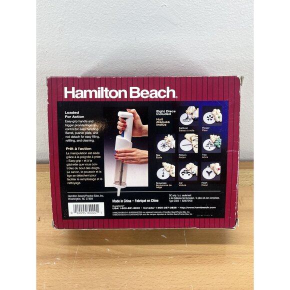 Vintage Super Shooter Cordless Cookie Press Model 80000 Hamilton Beach - Picture 9 of 9